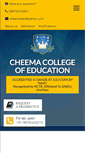 Mobile Screenshot of cheemacollegeofeducation.com