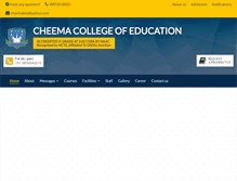 Tablet Screenshot of cheemacollegeofeducation.com